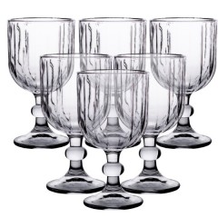Набір келихів столових ребристих 6 штук по 400 мл