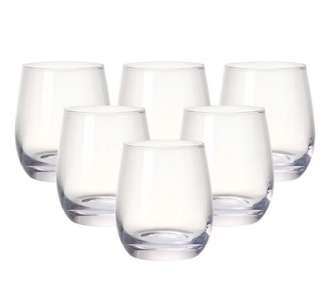 Набір склянок Deli Glassware 6 штук по 350 мл, прозорий Набір склянок Deli Glassware 6 штук по 350 мл, прозорий