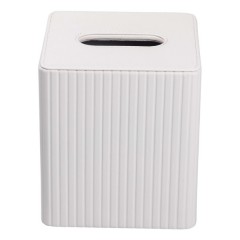 Серветниця з екошкіри 13х13х14,7 см, бежевий