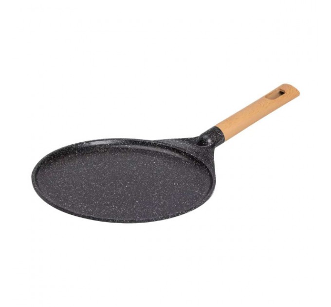 Сковорода для млинців MGC з мармуровим антипригарним покриттям 28 см, чорний