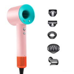 Фен стайлер для волосся 5 в 1 Supersonic Premium 1600 Вт 5 насадок, рожевий