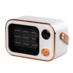 Тепловентилятор портативний 1200 Вт з керамічним нагрівальним елементом, білий Тепловентилятор портативний 1200 Вт з керамічним нагрівальним елементом, білий