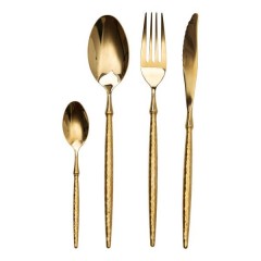 Набір столових приборів Elit із нержавіючої сталі на 6 персон, золото