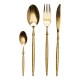 Набір столових приборів Elit із нержавіючої сталі на 6 персон, золото