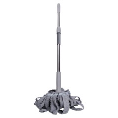 Швабра-моп мотузкова для миття підлоги 134 см, сірий