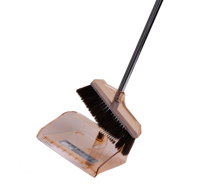 Комплект для прибирання віник з совком 105 см, коричневий