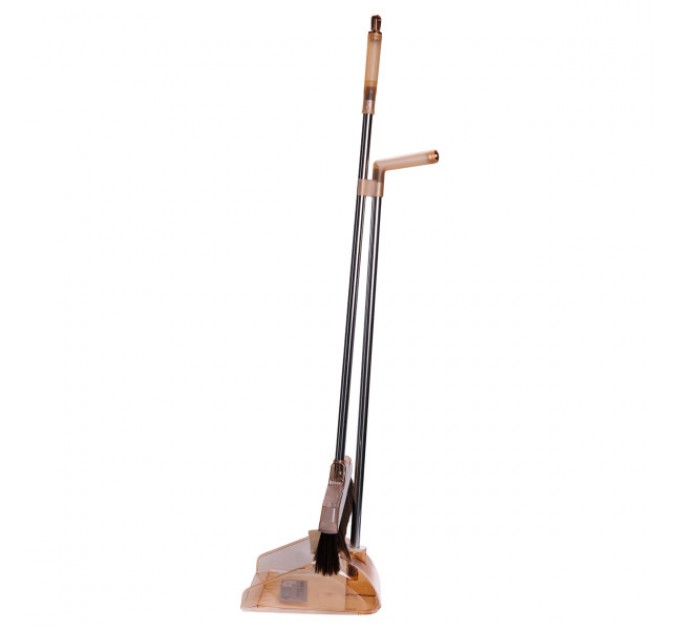 Комплект для прибирання віник з совком 105 см, коричневий