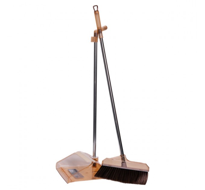 Комплект для прибирання віник з совком 105 см, коричневий