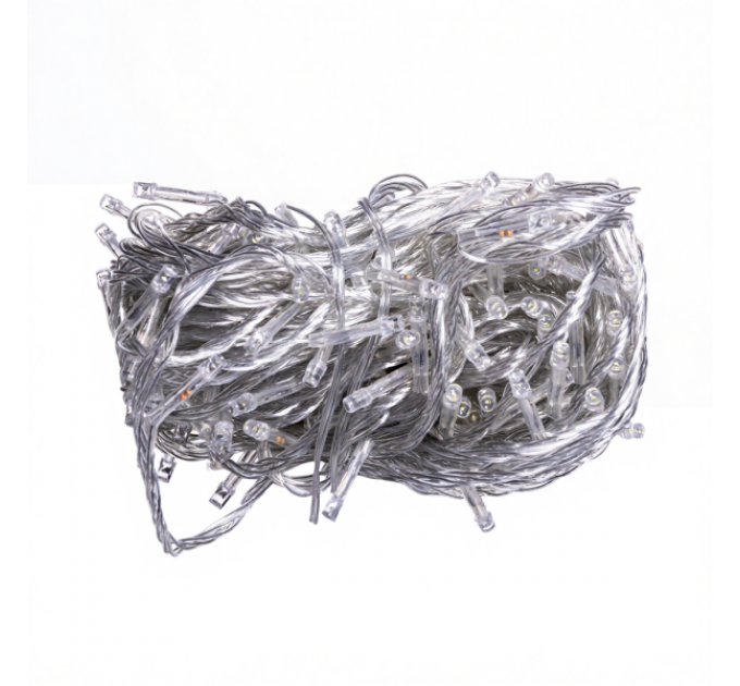 Гірлянда Нитка 180 LED 18 м прозора, білий