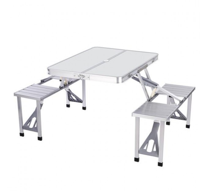 Стол-трансформер для кемпинга алюминиевый 86*67*67 см
