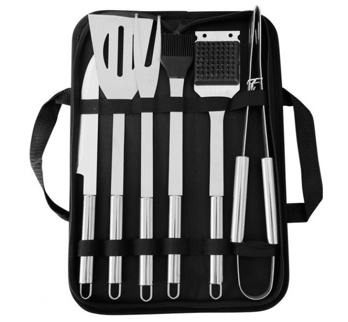 Набір аксесуарів для грилю та барбекю в чохлі 6 предметів
