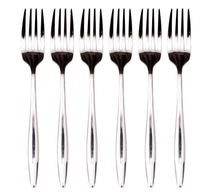 Набор десертных вилок SHINY 6 штук из нержавеющей стали