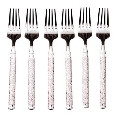 Набір десертних виделок ELEGANCE 6 штук із нержавіючої сталі
