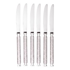Набір столових ножів ELEGANCE 6 штук із нержавіючої сталі