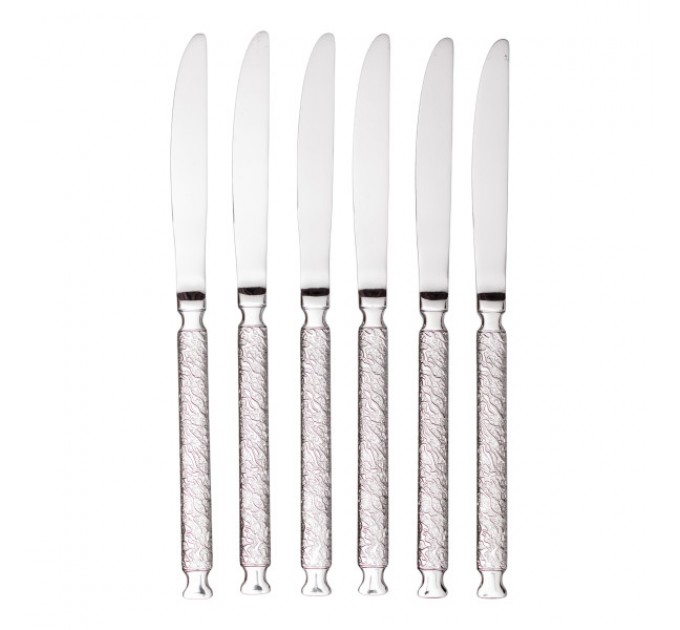 Набір столових ножів ELEGANCE 6 штук із нержавіючої сталі