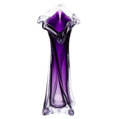 Ваза ручної роботи Castillo скляна 31.5 см, фіолетовий