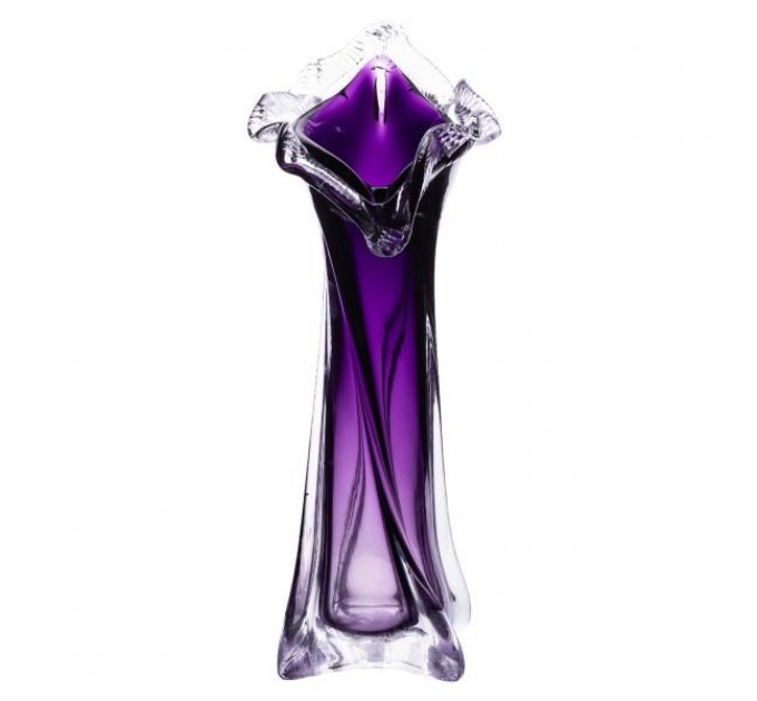 Ваза ручної роботи Castillo скляна 31.5 см, фіолетовий