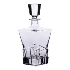 Декантер для віскі Luxury Style 1 л із товстого скла, прозорий