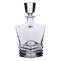 Декантер для віскі Crystal Glass 1 л із товстого скла, прозорий