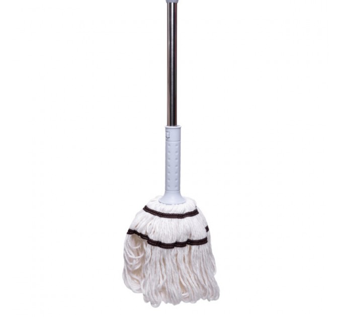 Швабра мотузкова для миття підлоги 135 см, блакитний