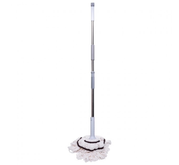Швабра мотузкова для миття підлоги 135 см, блакитний