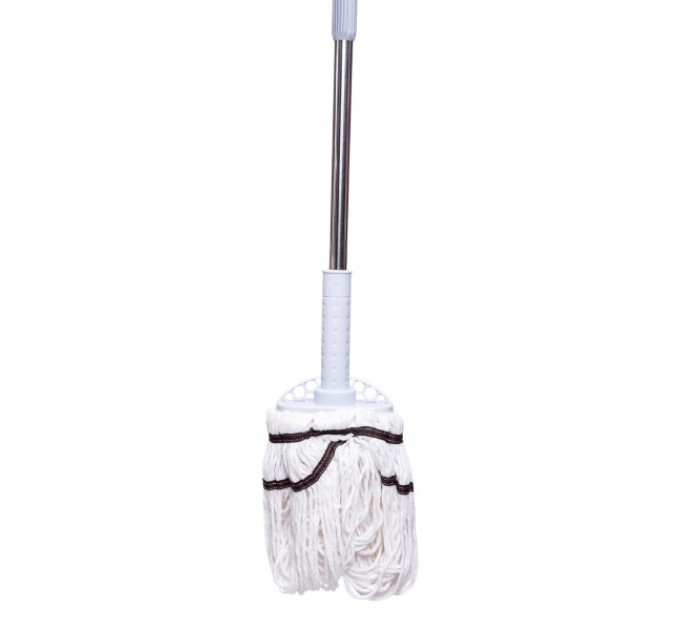 Швабра мотузкова для миття підлоги 135 см, блакитний
