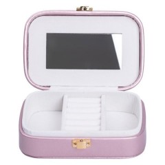 Скринька-органайзер для прикрас з накидним замком 15х10х5 см, лаванда