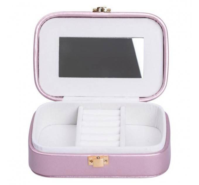 Скринька-органайзер для прикрас з накидним замком 15х10х5 см, лаванда