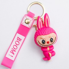 Брелок для ключей Лабубу Fuchsia Yoga 4*8 см