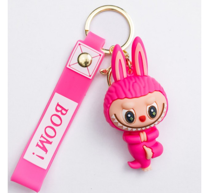 Брелок для ключів Лабубу Fuchsia Yoga 4*8 см