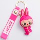 Брелок для ключів Лабубу Fuchsia Yoga 4*8 см