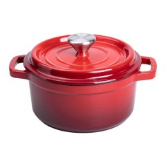 Кокотниця чавунна з емальованим покриттям 2 л, червоний Кокотниця чавунна з емальованим покриттям 2 л, червоний