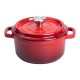 Кокотница чугунная с эмалированным покрытием 2 л, красный.
