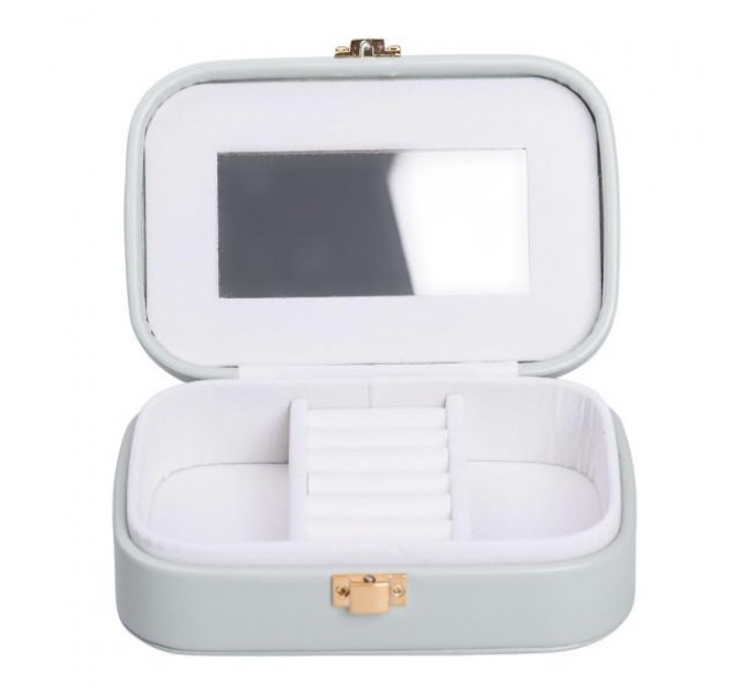 Скринька-органайзер для прикрас з накидним замком 15х10х5 см, оливковий