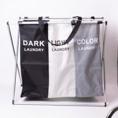 Кошик для білизни текстильний на 3 секції 65*40*58 см