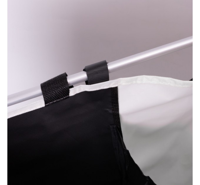 Корзина для белья текстильная на 3 секции 65*40*58 см