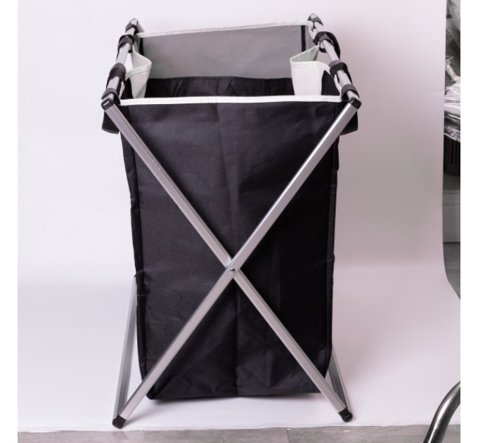 Корзина для белья текстильная на 3 секции 65*40*58 см