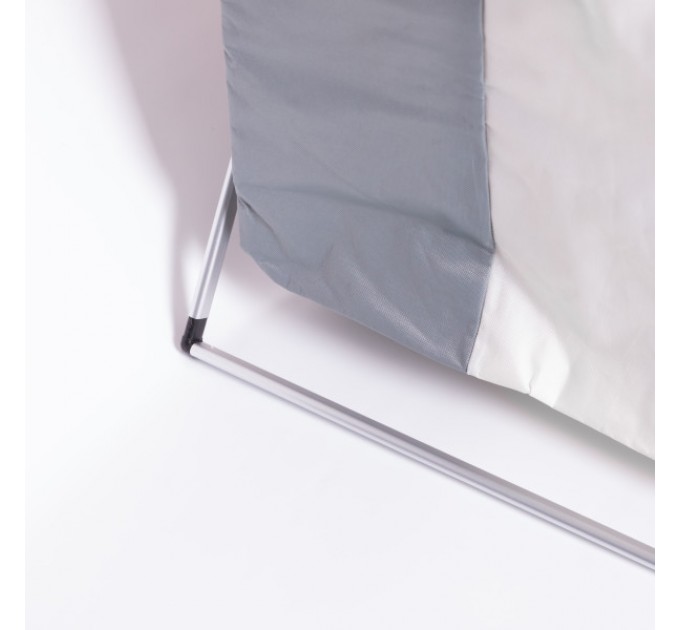 Корзина для белья текстильная на 3 секции 65*40*58 см