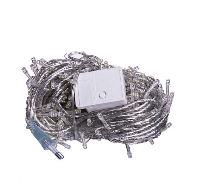 Гірлянда Нитка 220 LED 22 м прозора, білий