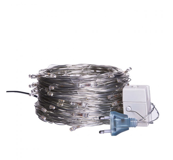 Гірлянда Нитка 220 LED 22 м прозора, жовтий