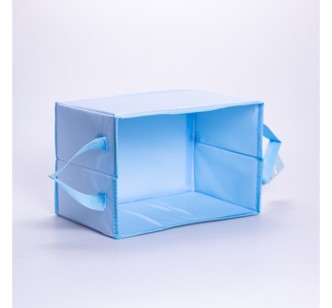 Органайзер текстильний для зберігання іграшок 30*20*20 см, блакитний