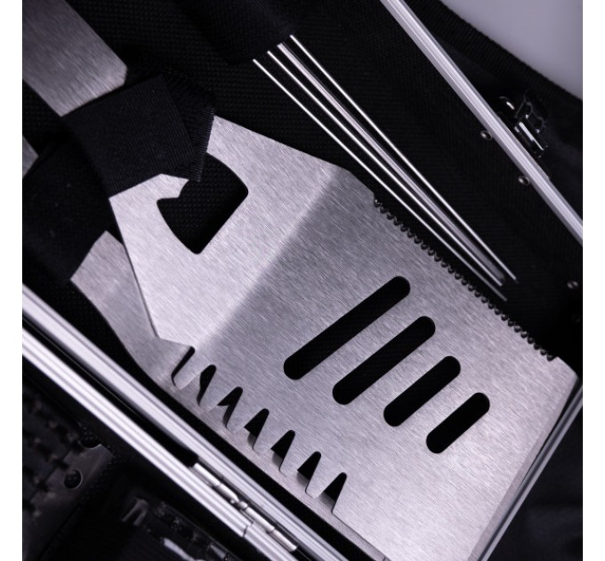 Набір аксесуарів для грилю та барбекю в кейсі 19 предметів