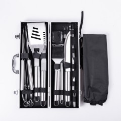 Набір аксесуарів для грилю та барбекю в кейсі 19 предметів
