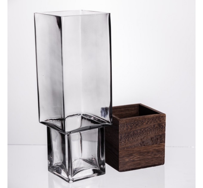 Ваза для цветов и декора Smart Wood 2 л