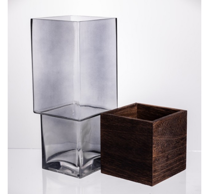 Ваза для квітів та декору Smart Wood 3 л