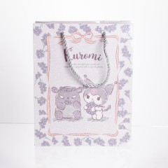 Подарунковий пакет Kuromi 19*9.5*24.5 см 12 штук в упаковці, фіолетовий