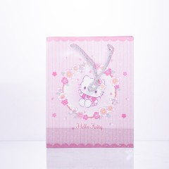 Подарунковий пакет Hello Kitty 19*9.5*24.5 см 12 штук в упаковці, рожевий