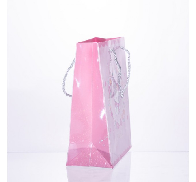 Подарунковий пакет Hello Kitty 19*9.5*24.5 см 12 штук в упаковці, рожевий