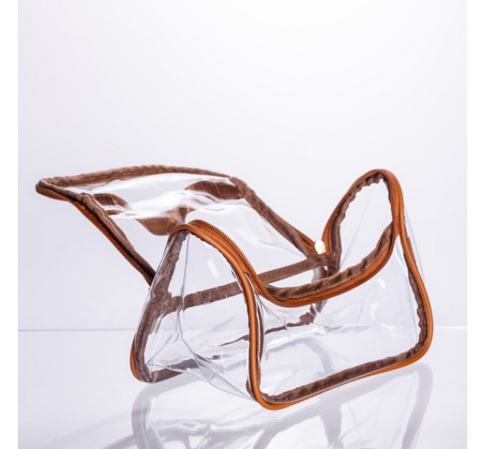 Набір косметичок прозорих 2 штуки 23.5*13*16 см/ 18*8*10.5 см