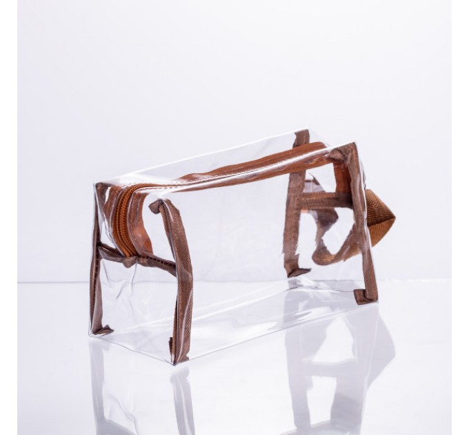 Набір косметичок прозорих 2 штуки 23.5*13*16 см/ 18*8*10.5 см